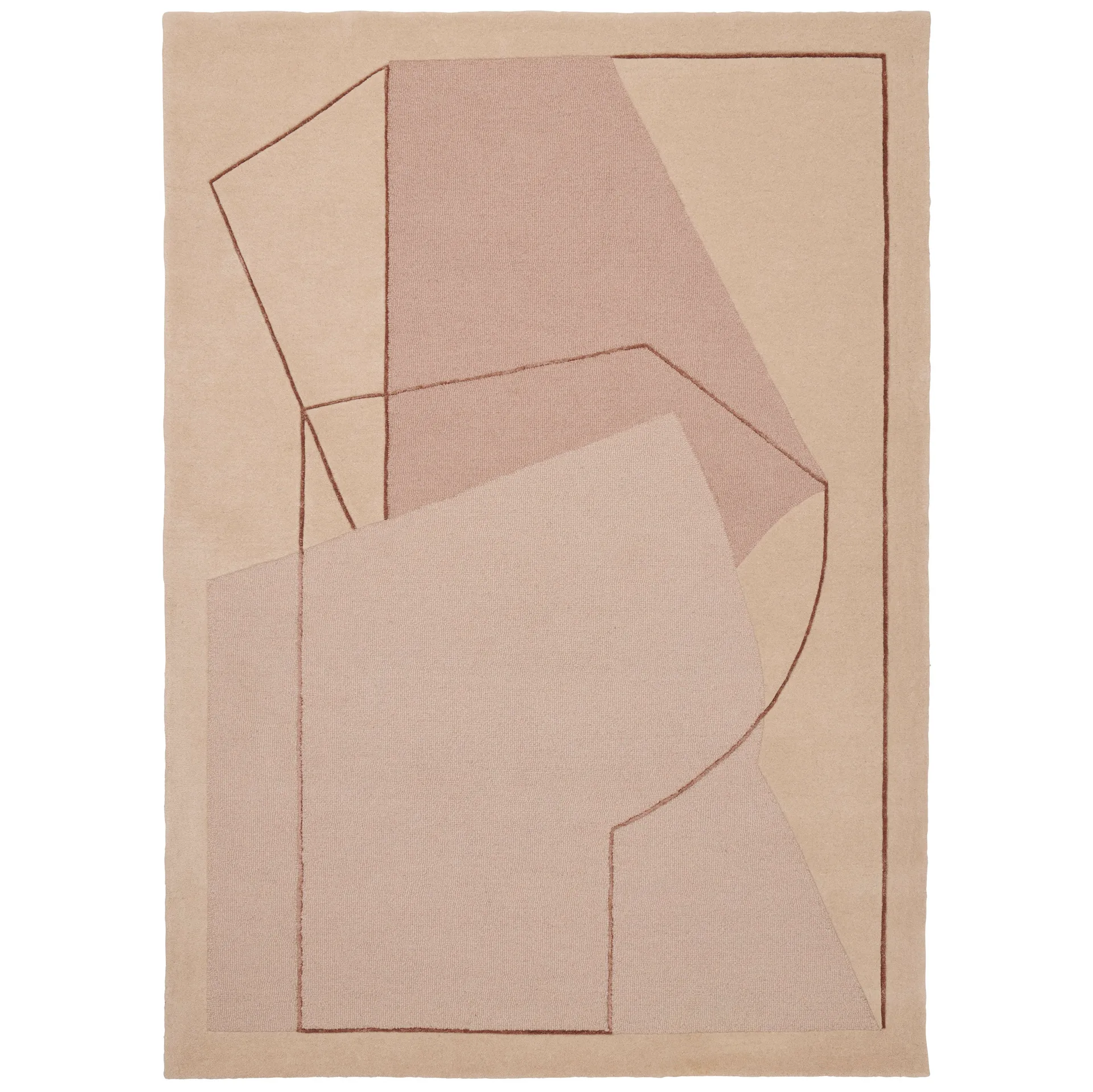 Furbo χαλί 140x200 cm, τριανταφυλλί Linie Design