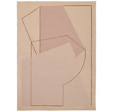 Furbo χαλί 140x200 cm - τριανταφυλλί - Linie Design