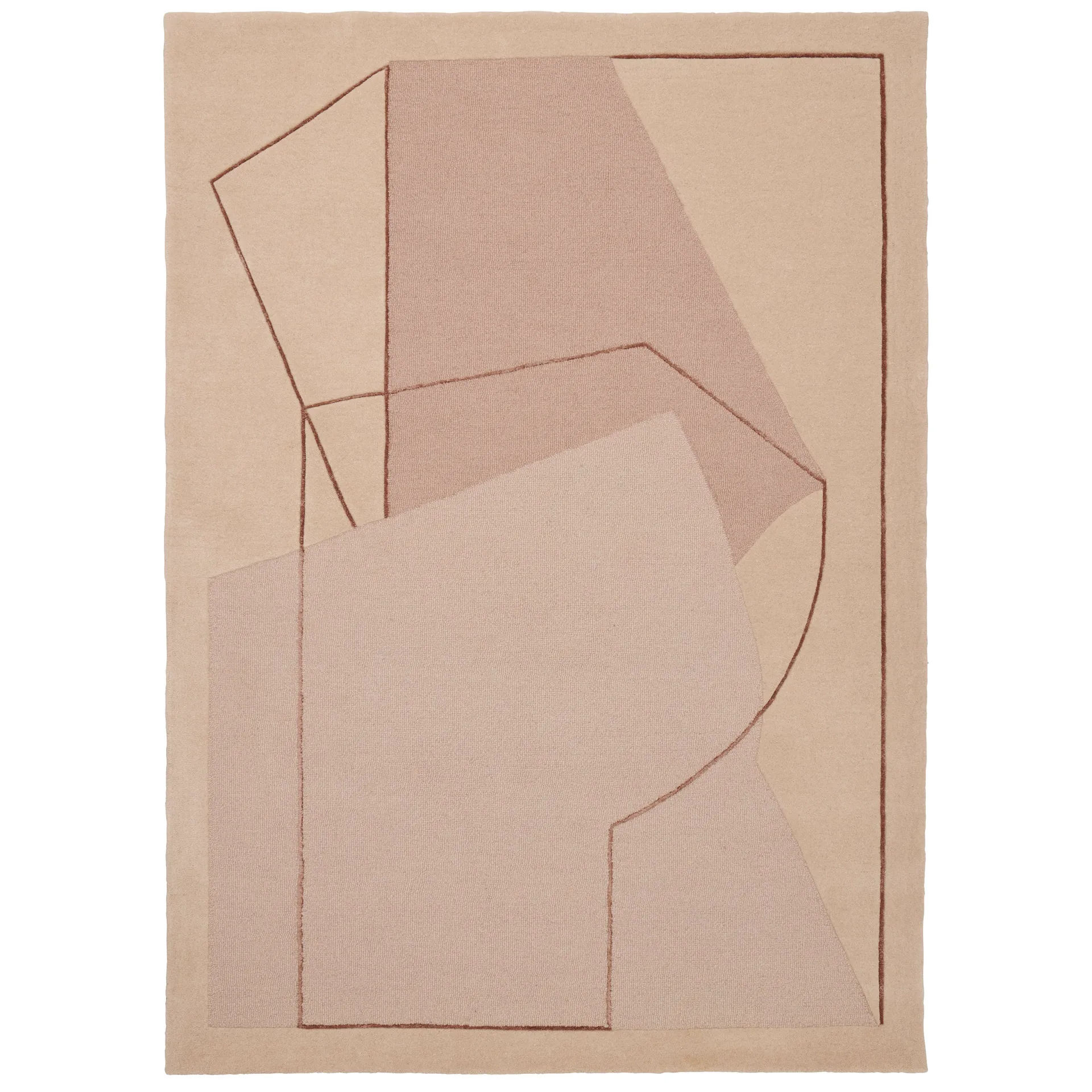 Furbo χαλί 200x300 cm, τριανταφυλλί Linie Design