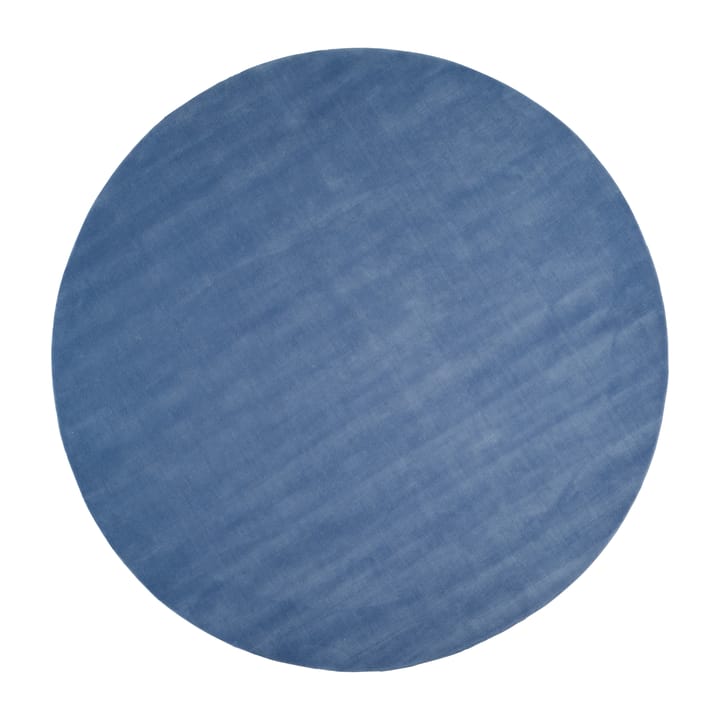 Στρογγυλό μάλλινο χαλί, Halo Cloud, Ø250 εκ - Μπλε - Linie Design