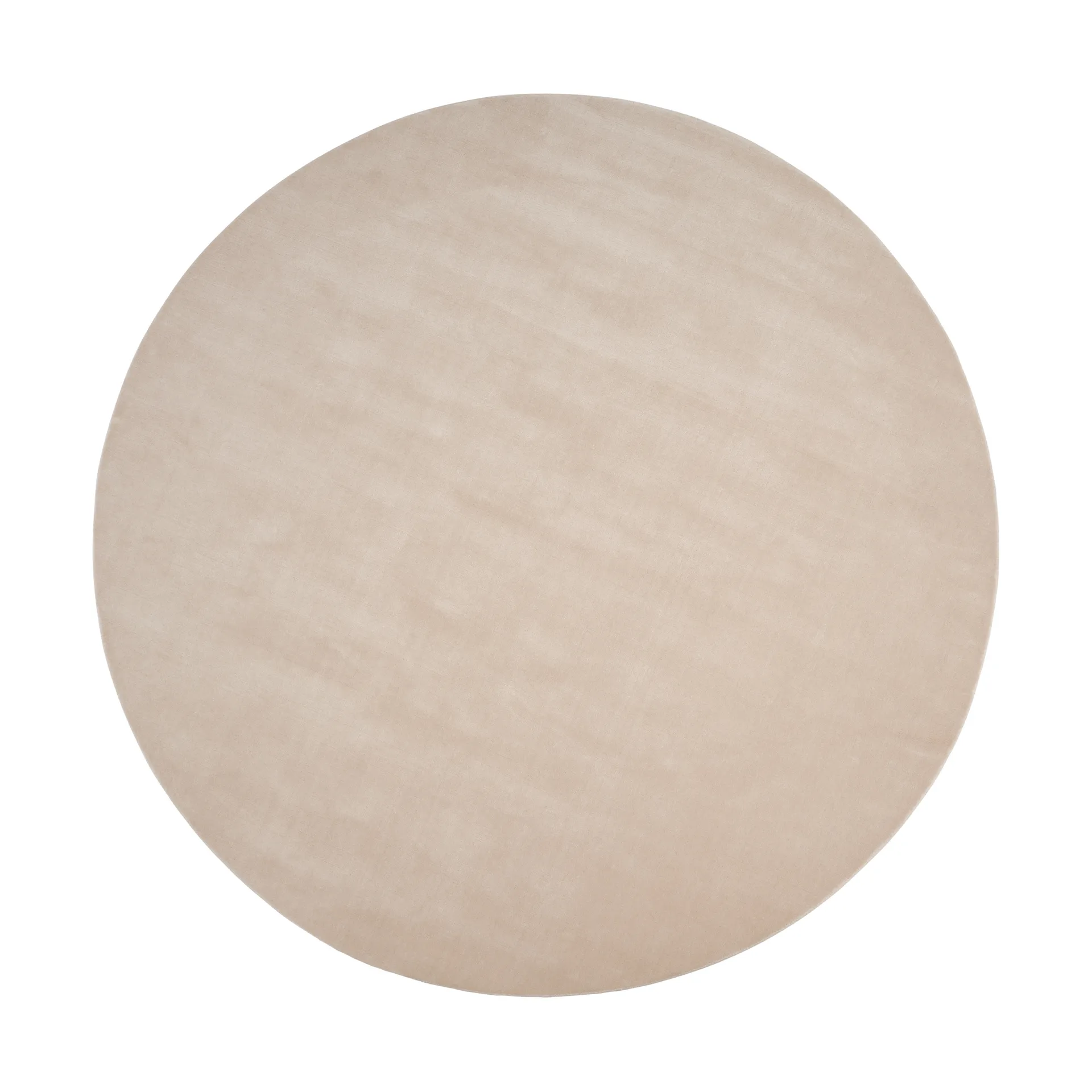 Στρογγυλό μάλλινο χαλί, Halo Cloud, Beige, Ø300 εκ. Linie Design