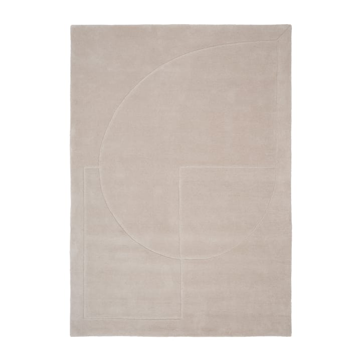 Μάλλινο χαλί, Lineal Poem - Μπεζ. 170x240 εκ - Linie Design