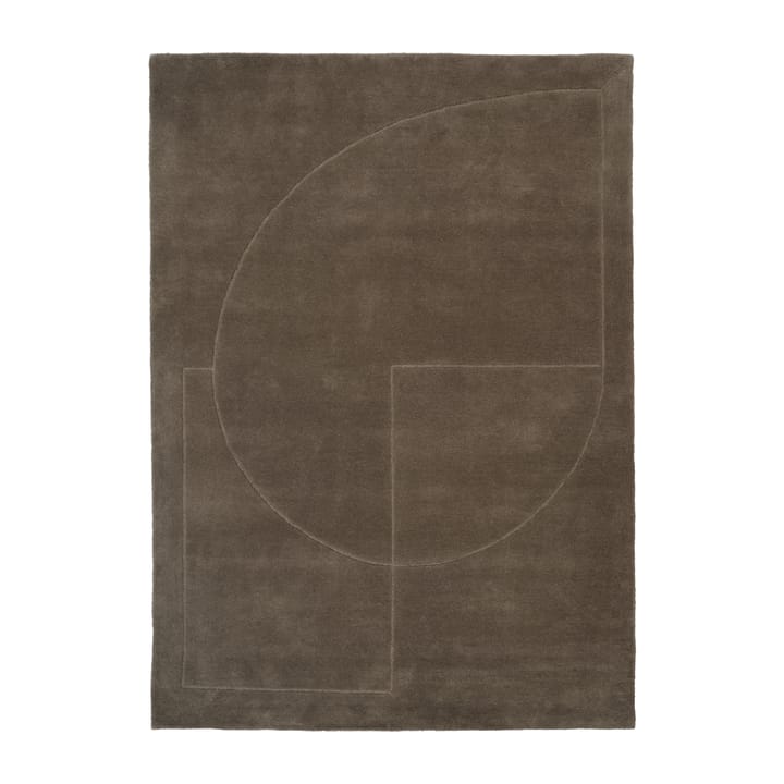 Μάλλινο χαλί, Lineal Poem - Πράσινο των βρύων. 170x240 εκ - Linie Design