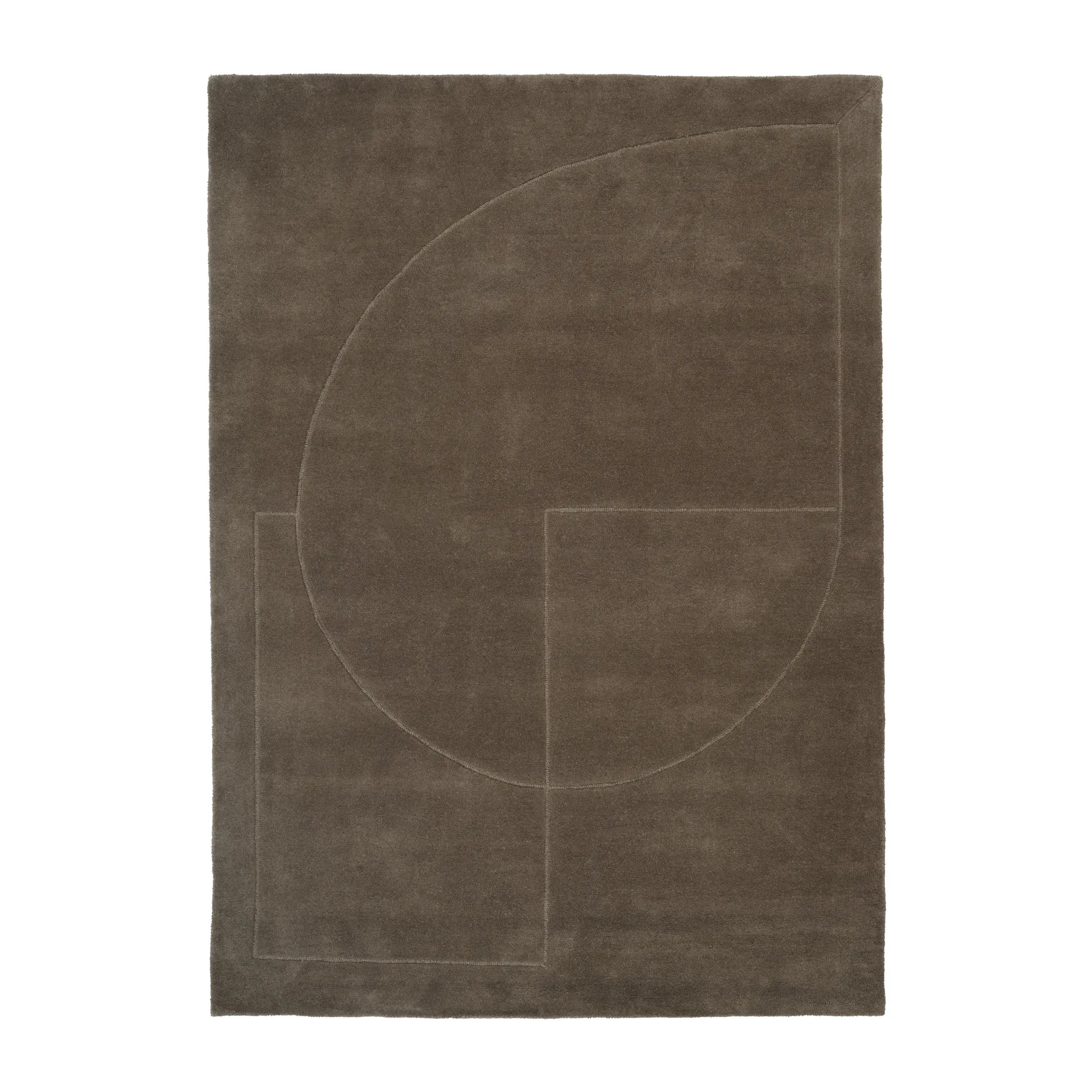 Μάλλινο χαλί, Lineal Poem, Πράσινο των βρύων. 250x350 εκ Linie Design