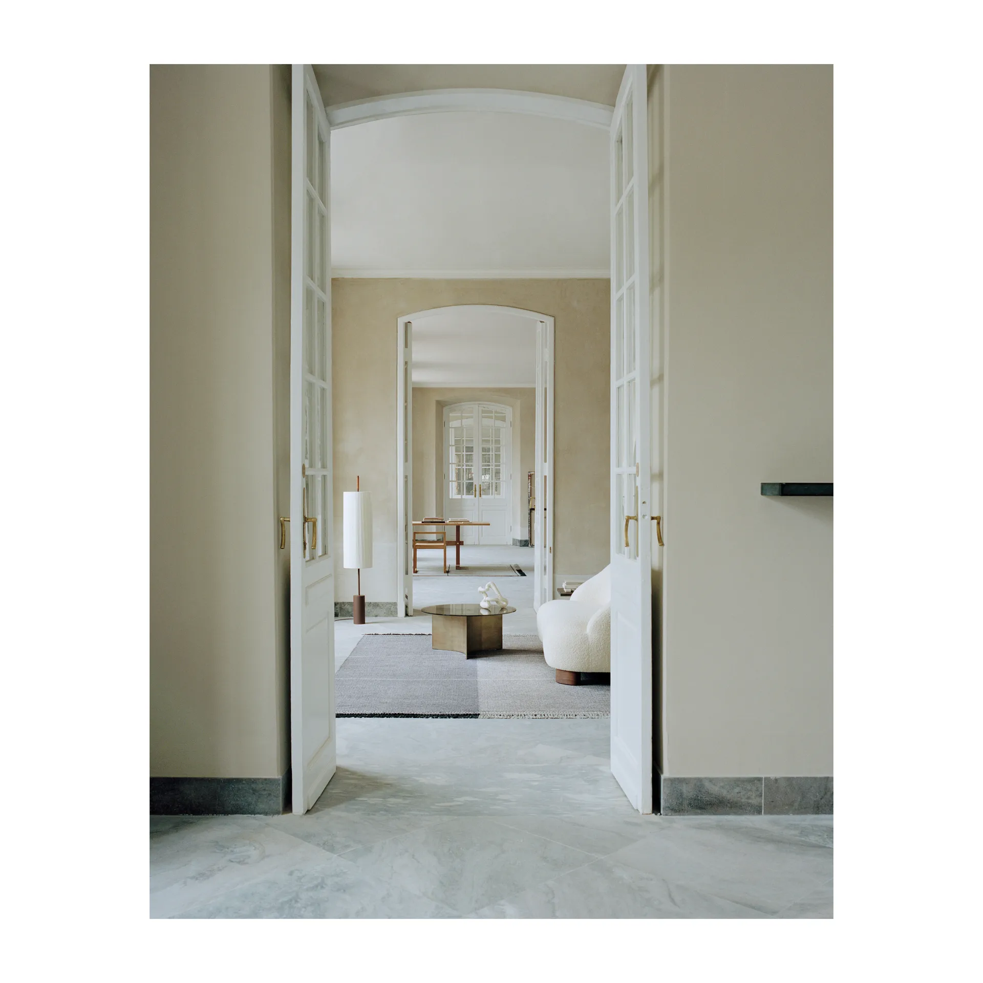 Mindful Soul Μάλλινο χαλί 140x200 cm, Πέτρα-μπεζ Linie Design