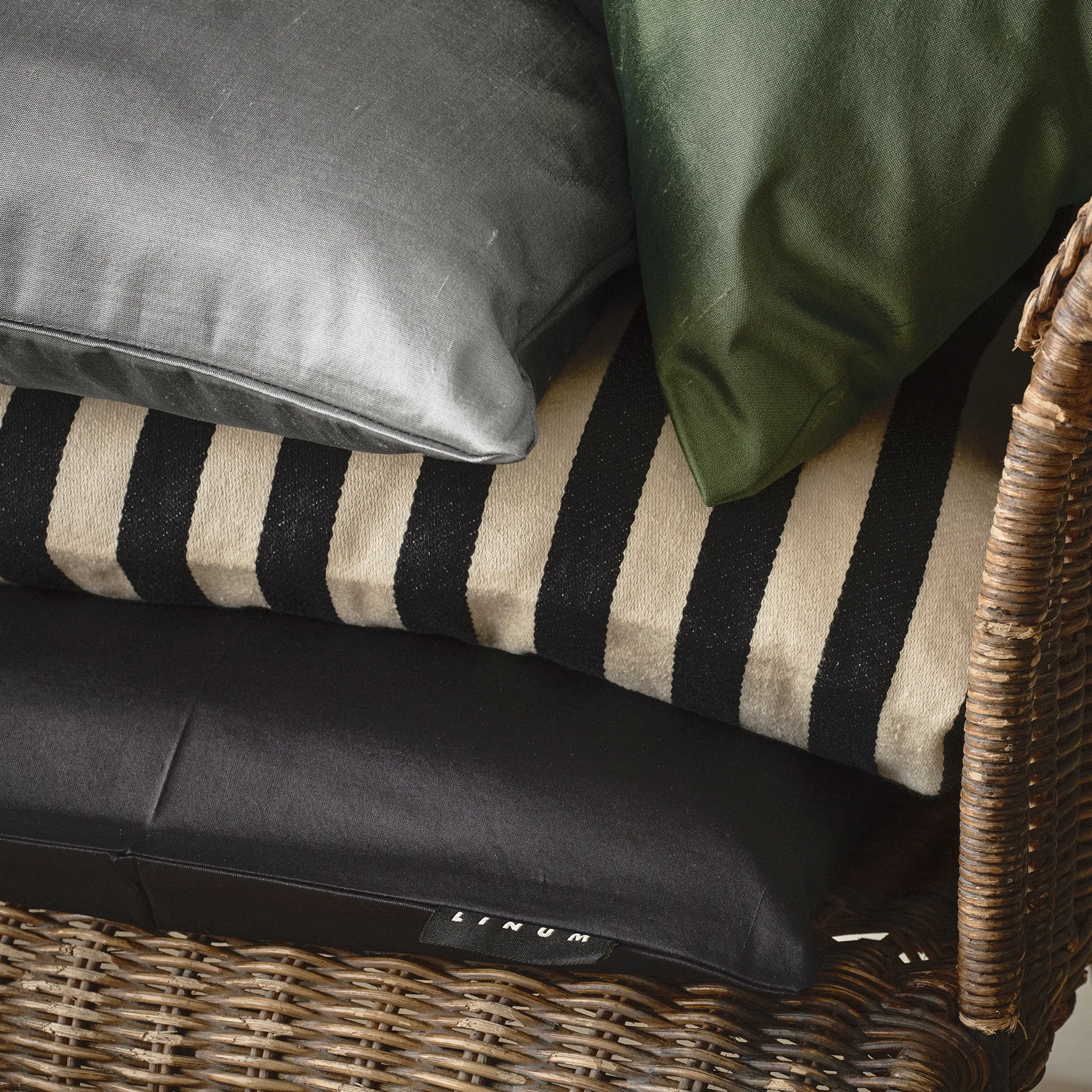 Μαξιλαροθήκη Amalfi 35x50 cm, Σμαραγδί Σκούρο Linum