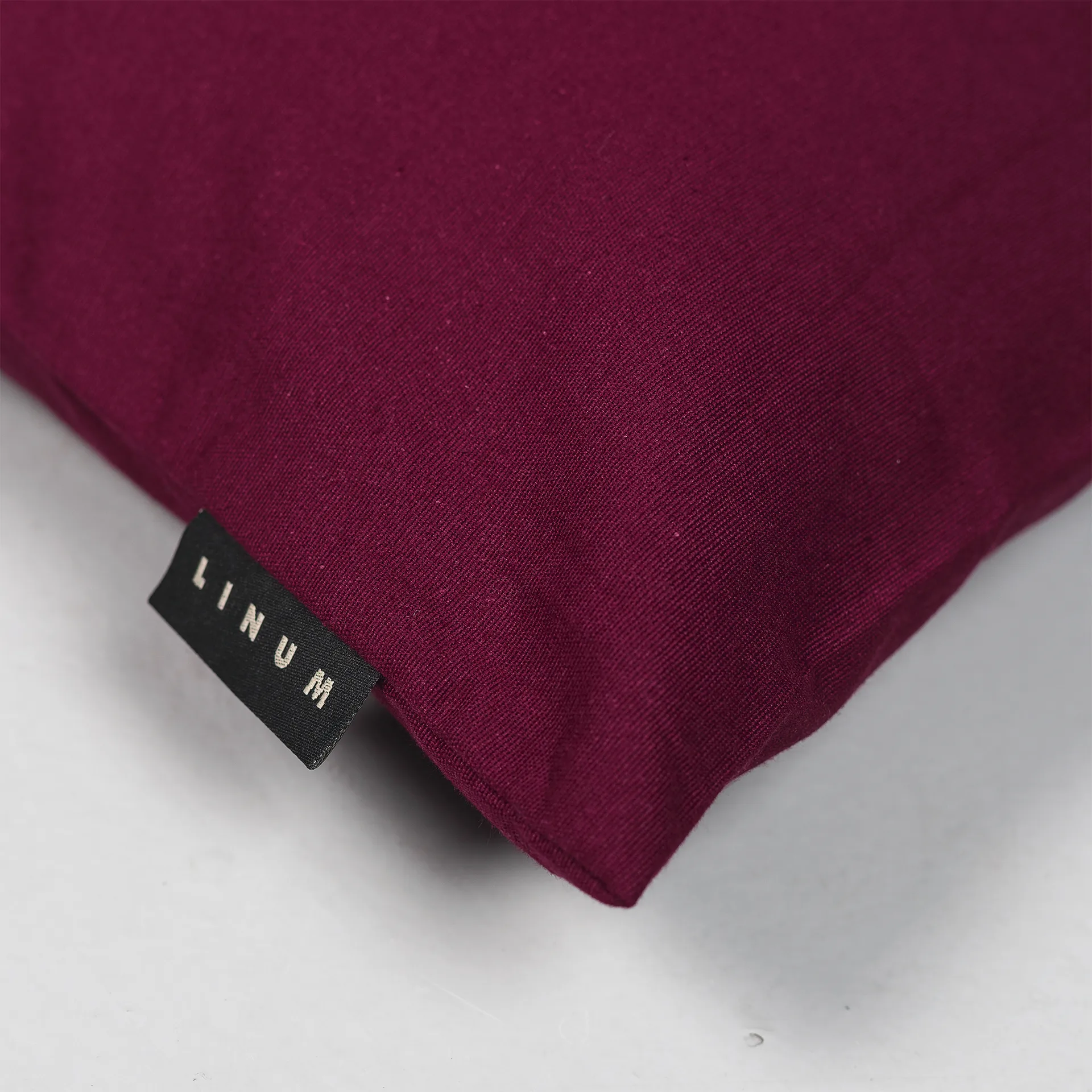 Μαξιλαροθήκη Annabell 40x40 εκ., Burgundy red Linum