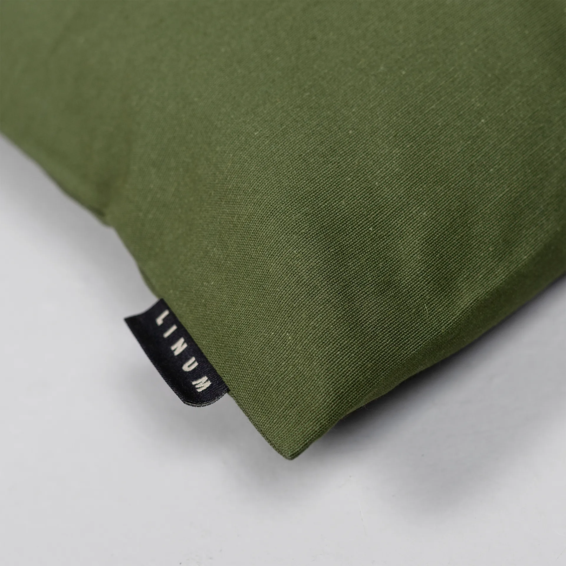 Μαξιλαροθήκη Annabell 40x40 εκ., Dark olive green Linum