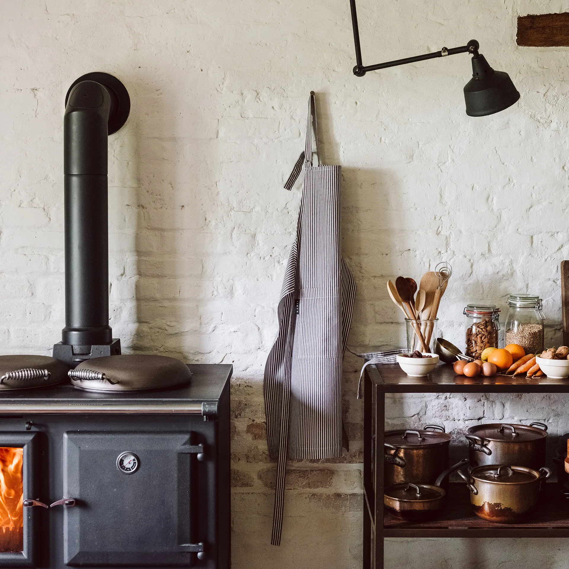 Ποδιά Emma, Γκρι Γρανίτη Linum