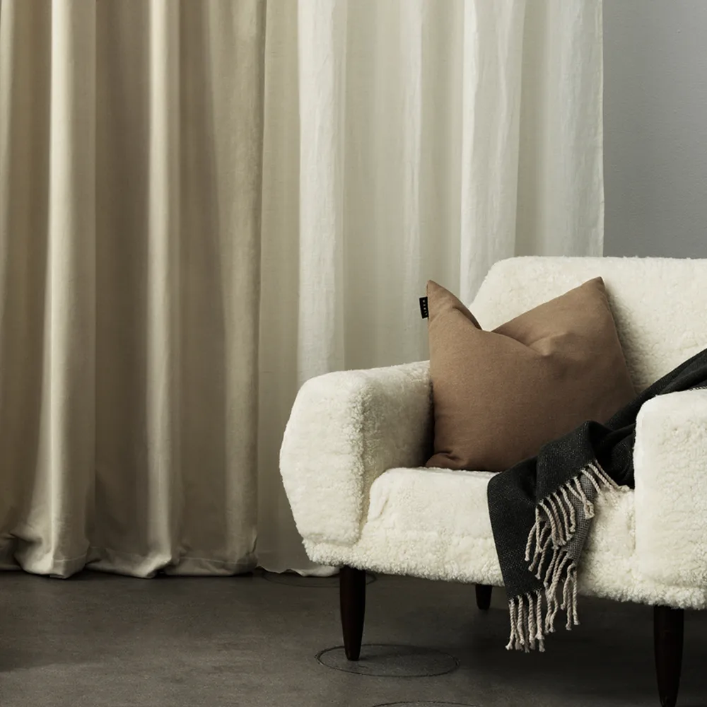 Intermezzo κουρτίνα, Κρεμ μπεζ Linum