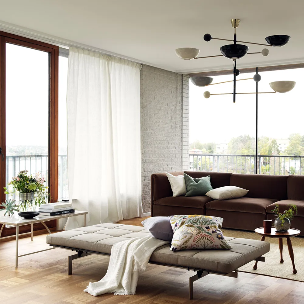 Intermezzo κουρτίνα, Κρεμ μπεζ Linum