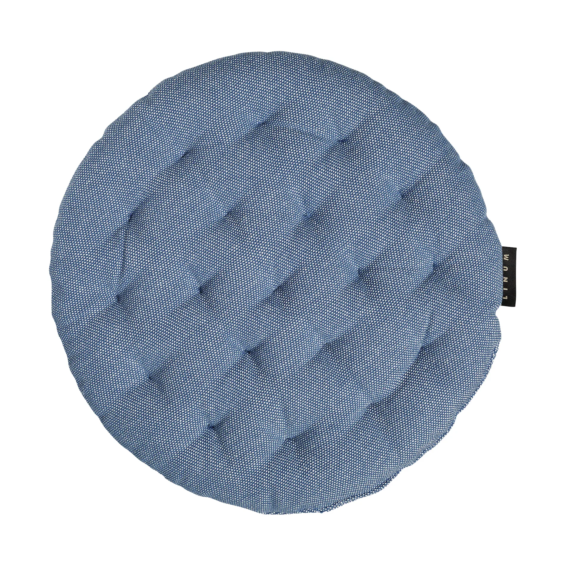 Pepper μαξιλαράκι καρέκλας Ø37 cm, Deep sea blue Linum