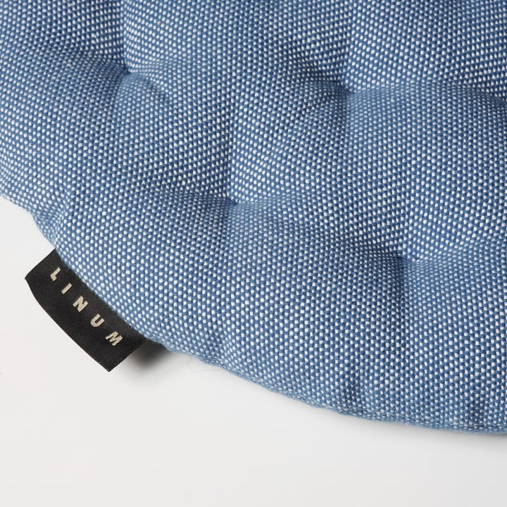 Pepper μαξιλαράκι καρέκλας Ø37 cm, Deep sea blue Linum