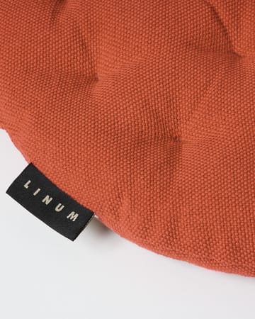Pepper μαξιλαράκι καρέκλας Ø37 cm - Rust orange - Linum