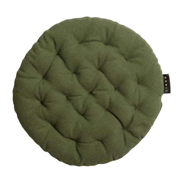 Pepper μαξιλαράκι καρέκλας Ø37 cm - Σκούρο πράσινο της ελιάς - Linum