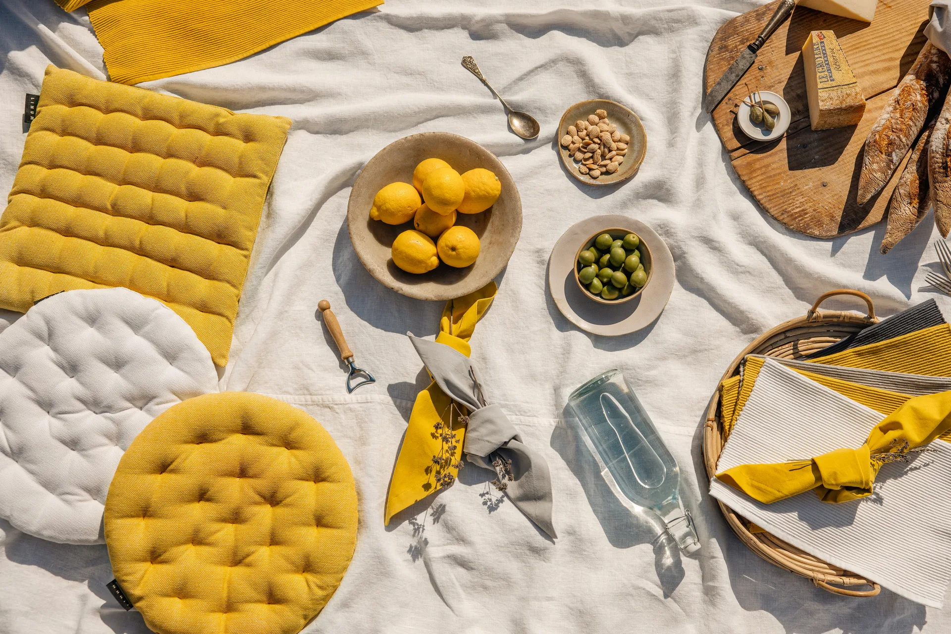 Robert πετσέτα συσκευασία 4 τεμαχίων, Μουσταρδί Linum