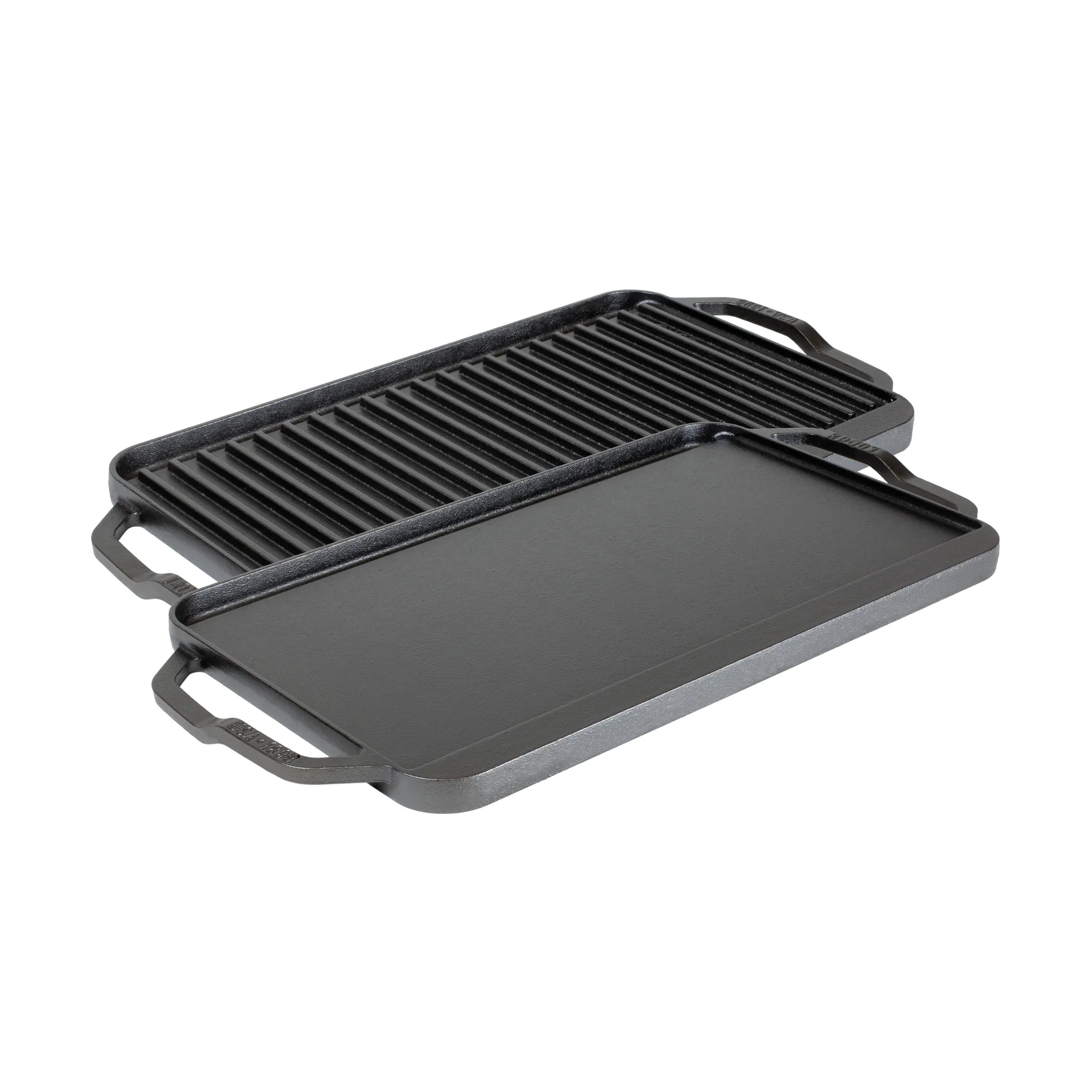 Chef collection αναστρέψιμη πλάκα τηγανίσματος και ψησίματος, 50x25 εκ. Lodge