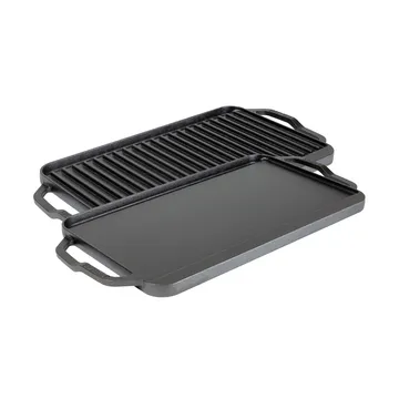 Chef collection αναστρέψιμη πλάκα τηγανίσματος και ψησίματος - 50x25 εκ. - Lodge