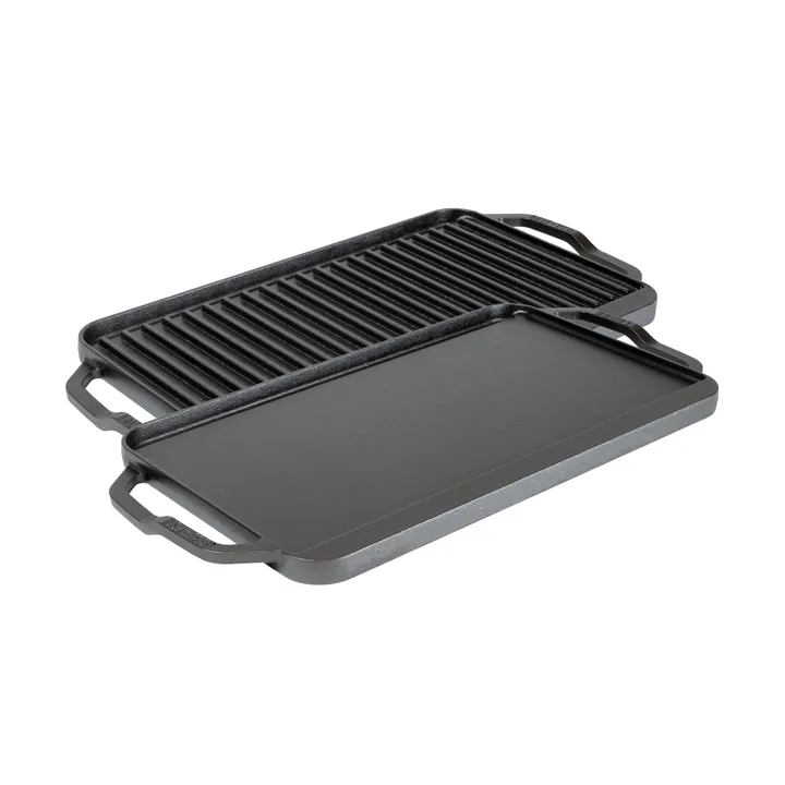 Chef collection αναστρέψιμη πλάκα τηγανίσματος και ψησίματος - 50x25 εκ. - Lodge