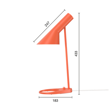 AJ MINI επιτραπέζιο φωτιστικό - Electric orange - Louis Poulsen