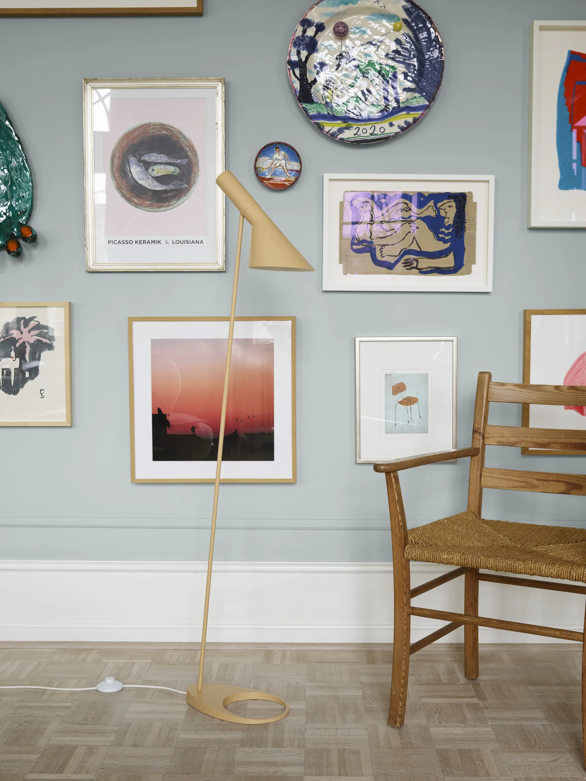 AJ φψτιστικό δαπέδου, Soft lemon Louis Poulsen