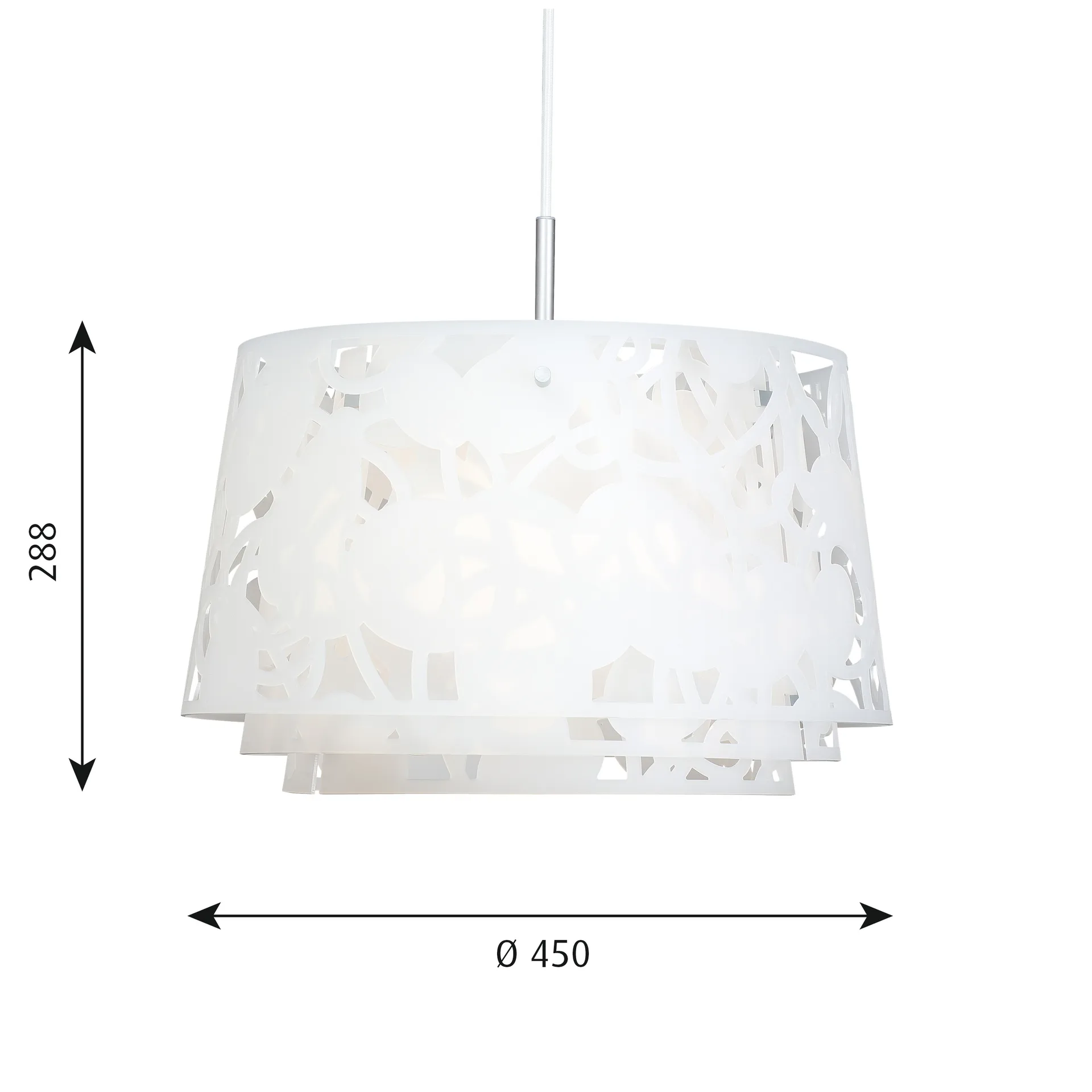 Κρεμαστό φωτιστικό Collage Ø45 cm, Λευκό Louis Poulsen