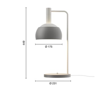 FJ Elements επιτραπέζιο φωτιστικό Ø17,5 cm - Original grey - Louis Poulsen