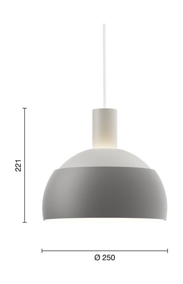 FJ Elements κρεμαστό φωτιστικό Ø25 cm - Original grey - Louis Poulsen