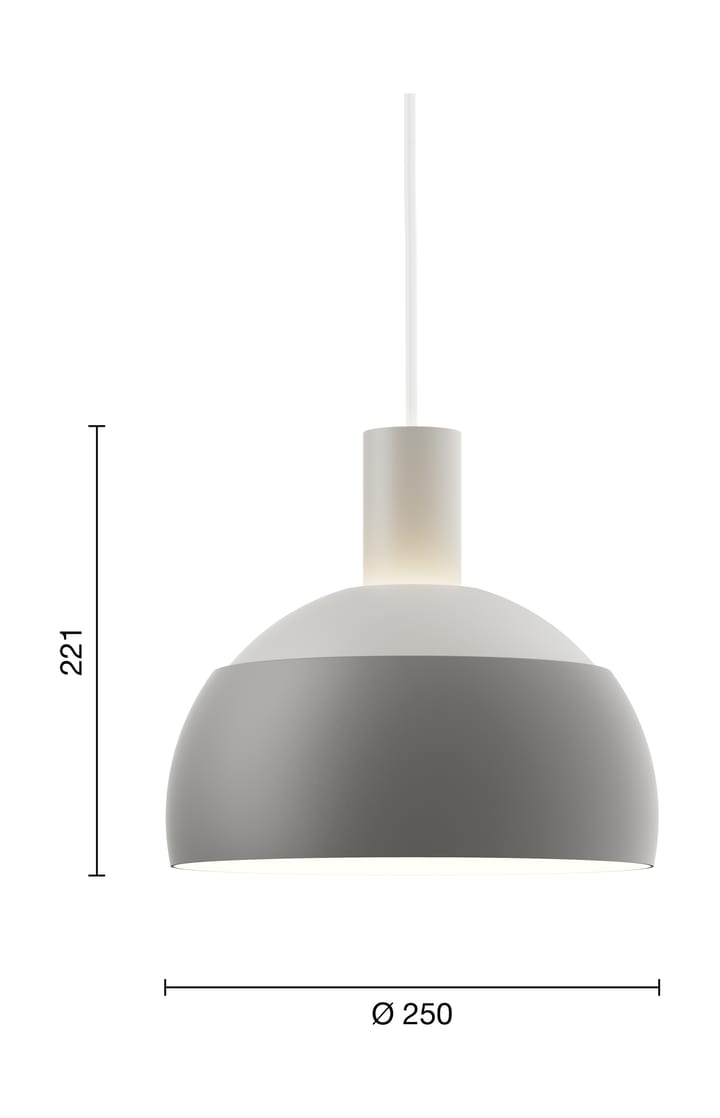 FJ Elements κρεμαστό φωτιστικό Ø25 cm, Original grey Louis Poulsen