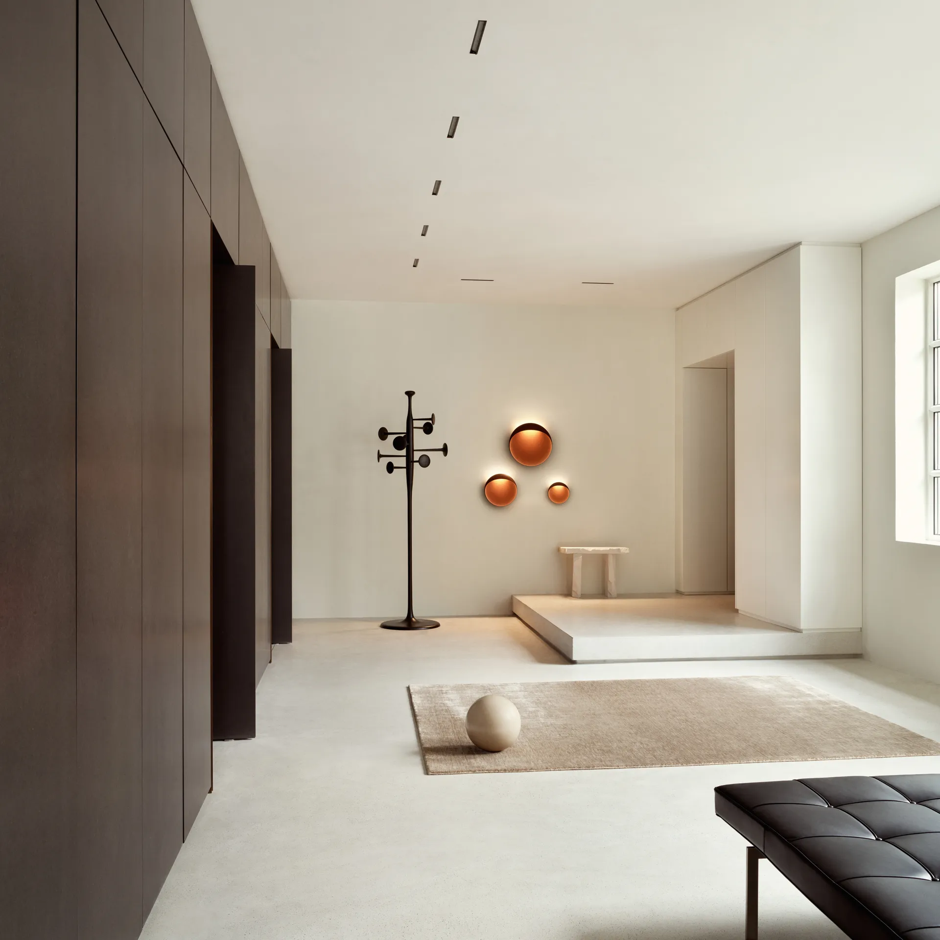 Flindt φωτιστικό τοίχου Ø40 cm, Corten Louis Poulsen