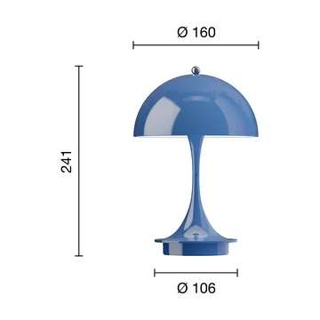 Panthella 160 Portable v3 επιτραπέζιο φωτιστικό - Opaque indigo - Louis Poulsen