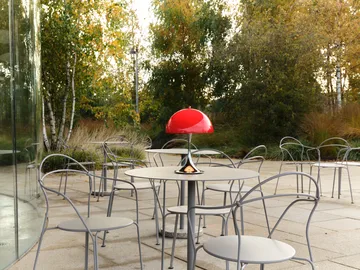 Panthella 250 φορητό επιτραπέζιο φωτιστικό V3 - Original Opal Red - Louis Poulsen