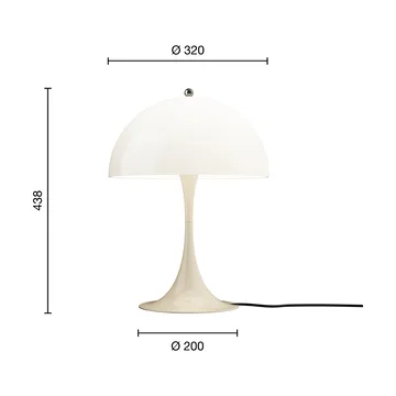 Panthella 320 επιτραπέζιο φωτιστικό - Opal beige - Louis Poulsen