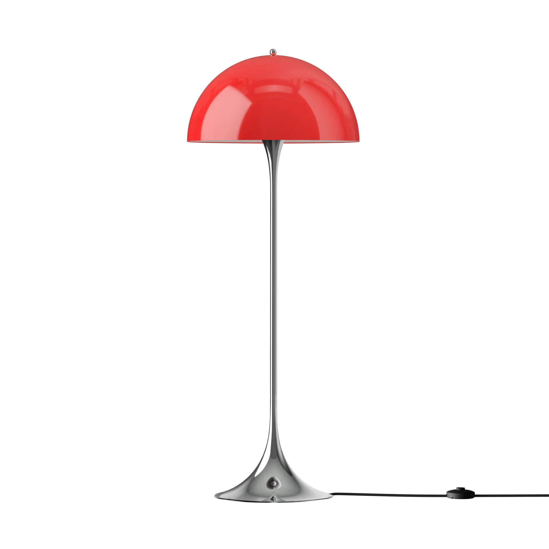 Panthella 500 επιδαπέδια λάμπα, Original opal red Louis Poulsen
