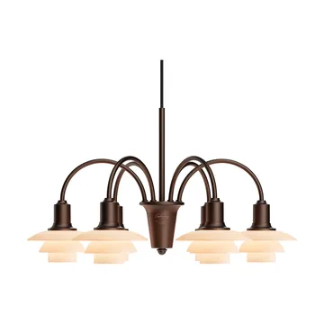 PH 1/1 Chandelier Centenary Edition πολυέλαιος - Brass-dusty terracotta, 6 βραχίονες - Louis Poulsen