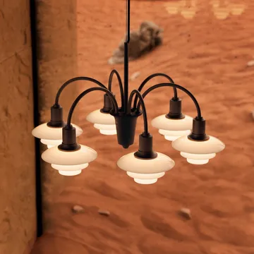 PH 1/1 Chandelier Centenary Edition πολυέλαιος - Brass-dusty terracotta, 6 βραχίονες - Louis Poulsen
