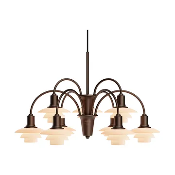 PH 1/1 Chandelier Centenary Edition πολυέλαιος - Brass-dusty terracotta, 9 βραχίονες - Louis Poulsen