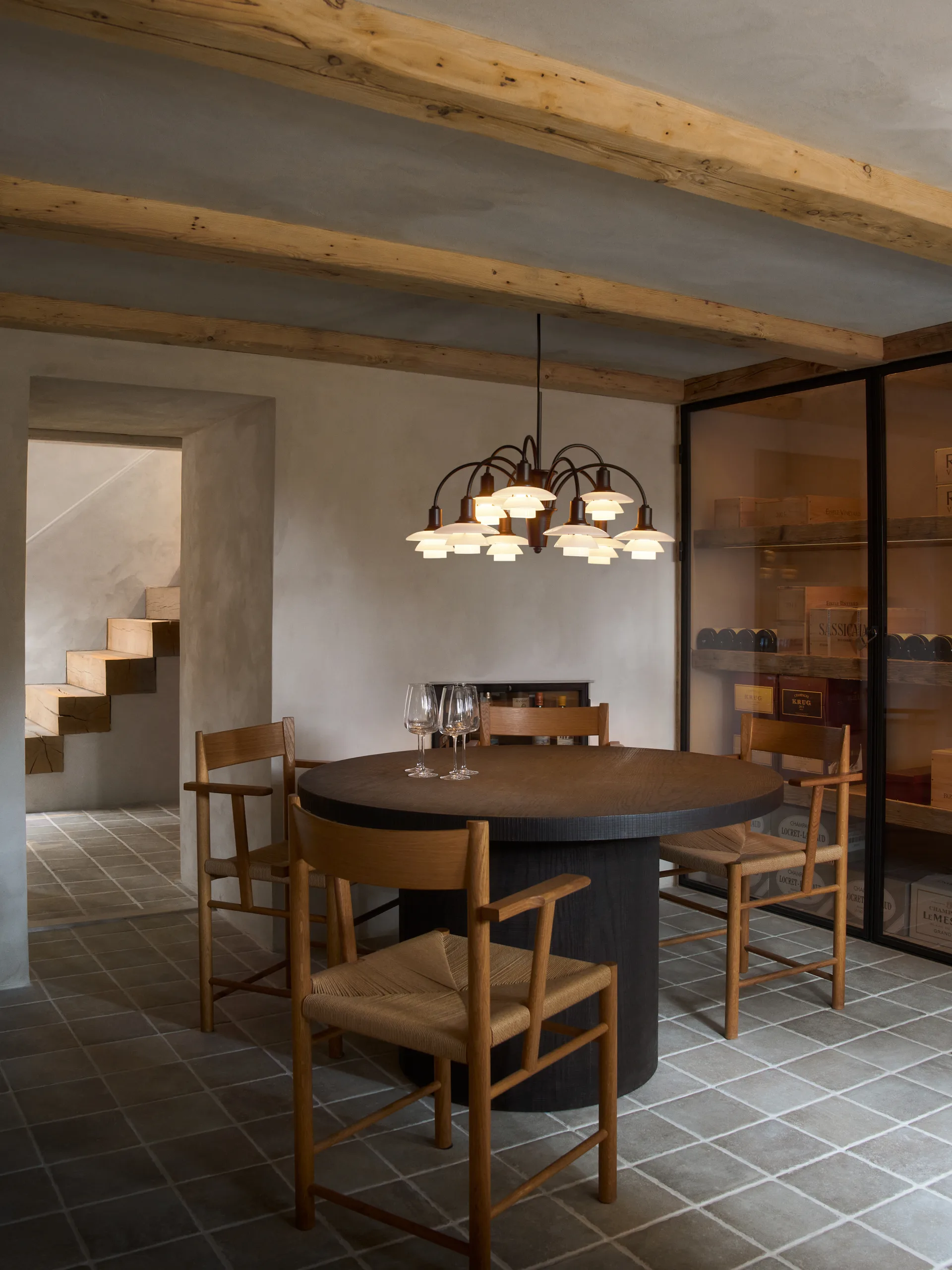 PH 1/1 Chandelier Centenary Edition πολυέλαιος, Brass-dusty terracotta, 9 βραχίονες Louis Poulsen