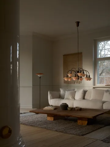 PH 1/1 Chandelier Centenary Edition πολυέλαιος - Brass-dusty terracotta, 9 βραχίονες - Louis Poulsen