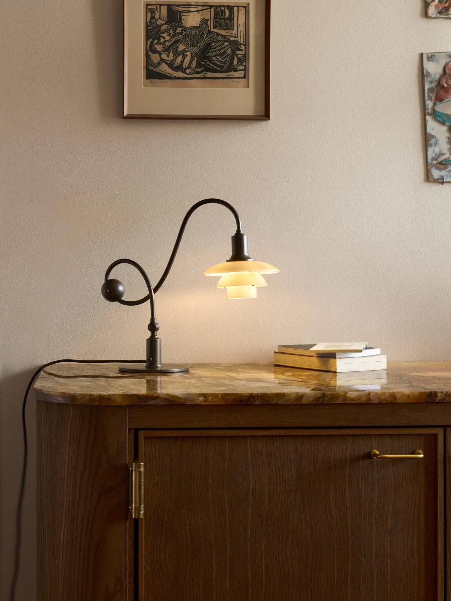 PH 1/1 Piano επιτραπέζιο φωτιστικό, Dusty terracotta Louis Poulsen