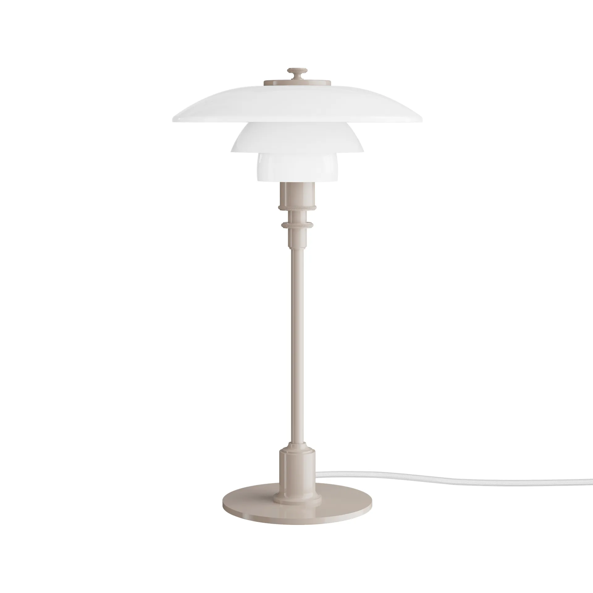 PH 2/1 επιτραπέζιο φωτιστικό, Glossy beige Louis Poulsen