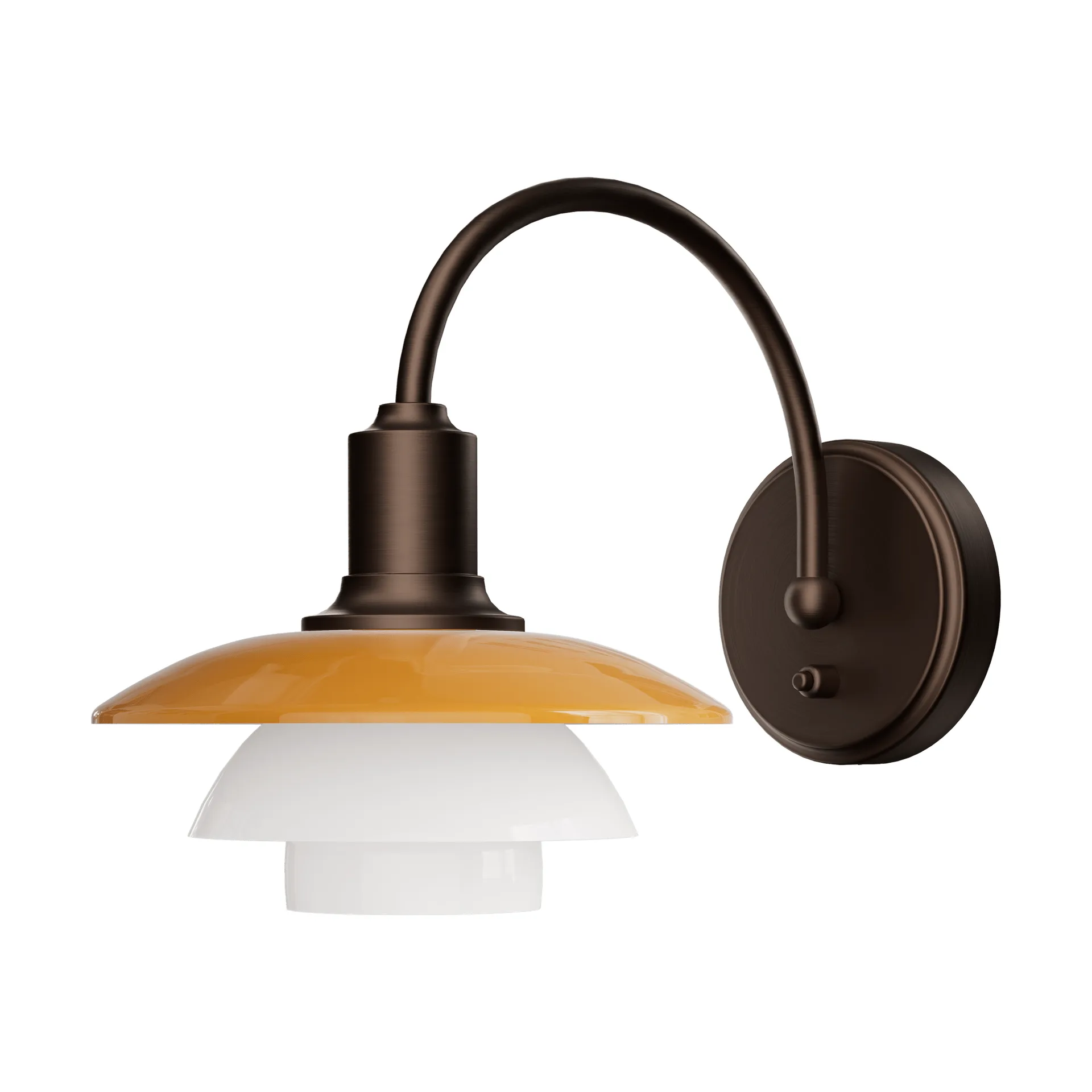 PH 2/2 Centenary Edition απλίκα, Amber-opal white, fast installation Louis Poulsen