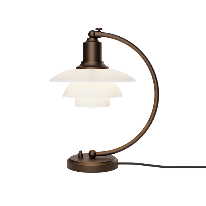 PH 2/2 Luna, Aged brass-οπαλικό γυαλί Louis Poulsen