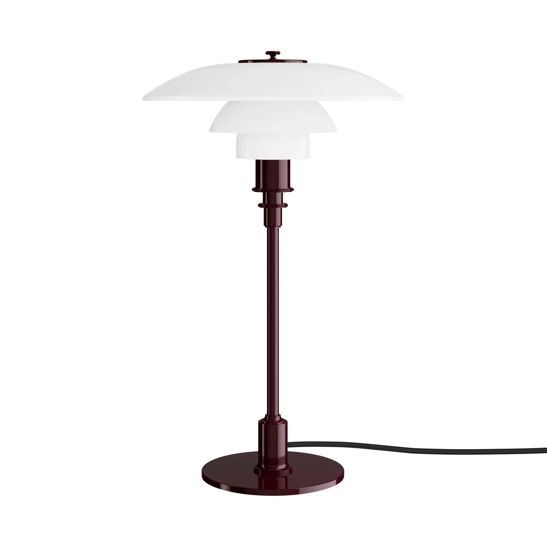 PH 3/2 επιτραπέζιο φωτιστικό, Glossy burgundy Louis Poulsen