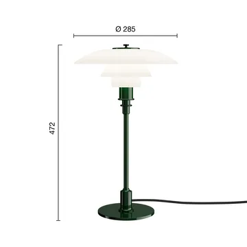 PH 3/2 επιτραπέζιο φωτιστικό - Glossy deep green - Louis Poulsen