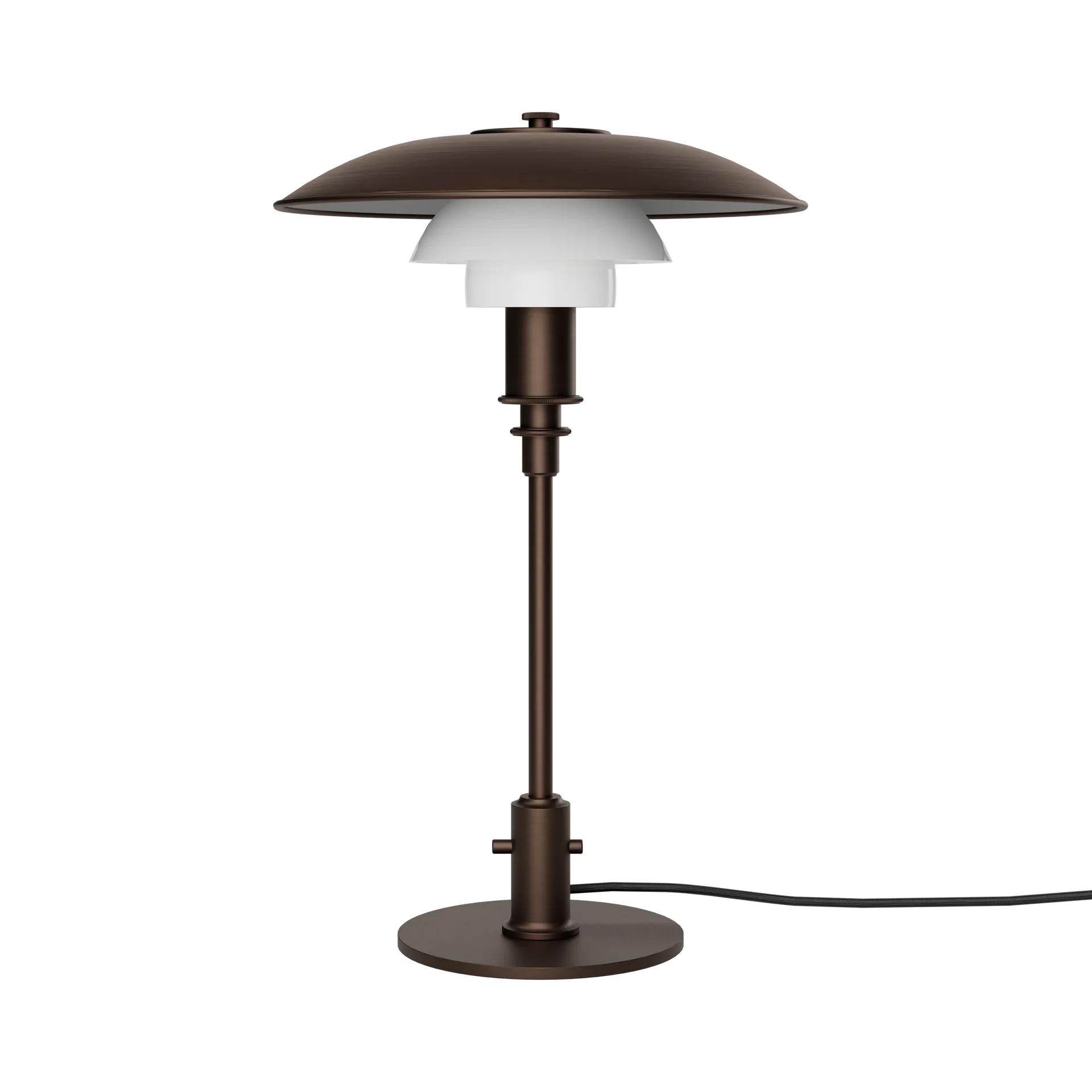 PH 3/2 Luna επιτραπέζιο φωτιστικό, Aged brass-Οπαλικό γυαλί Louis Poulsen