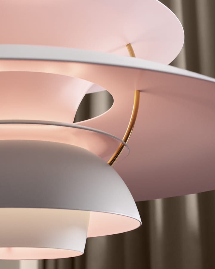 PH 5 Anniversary edition κρεμαστό φωτιστικό, Matte white-pale rose Louis Poulsen