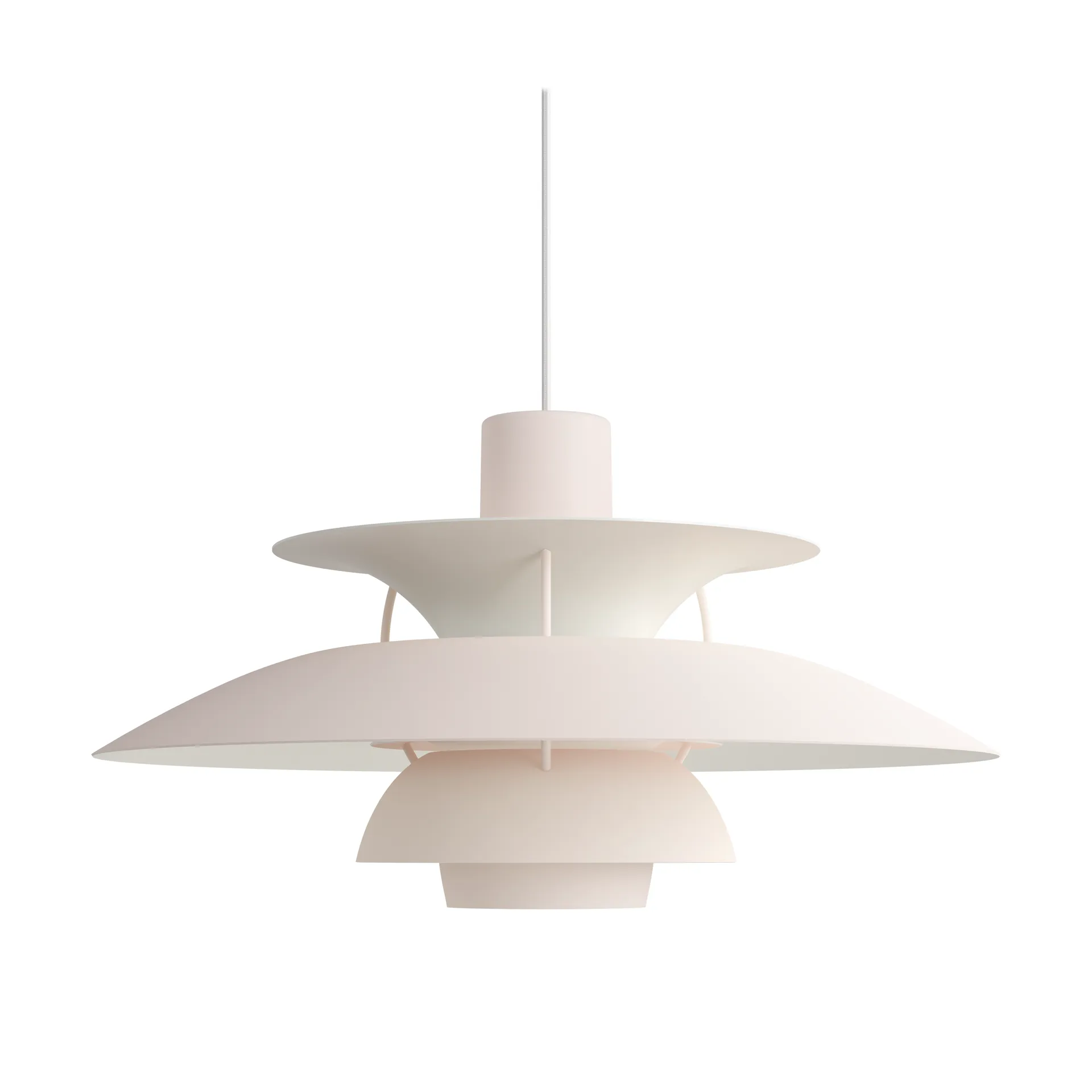 PH 5 κρεμαστό φωτιστικό μονόχρωμο, Pale blush Louis Poulsen