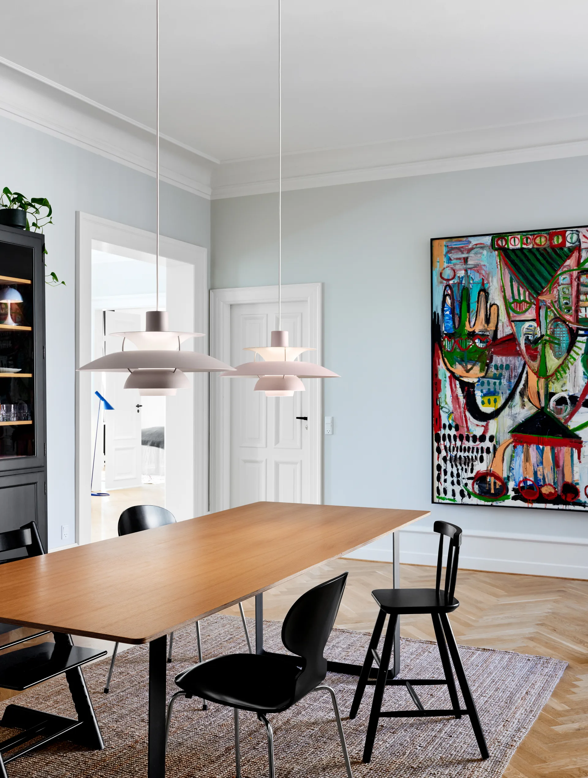 PH 5 κρεμαστό φωτιστικό μονόχρωμο, Στρείδι γκρι Louis Poulsen