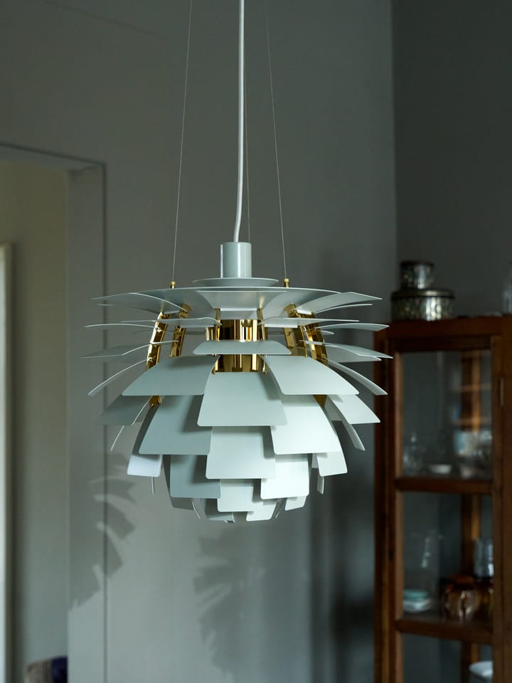 PH Artichoke κρεμαστό φωτιστικό Ø48 cm, Dusty green-brass metallised Louis Poulsen